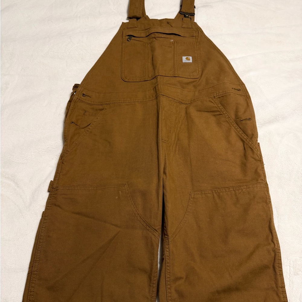 Carhartt Brown Bib Overalls